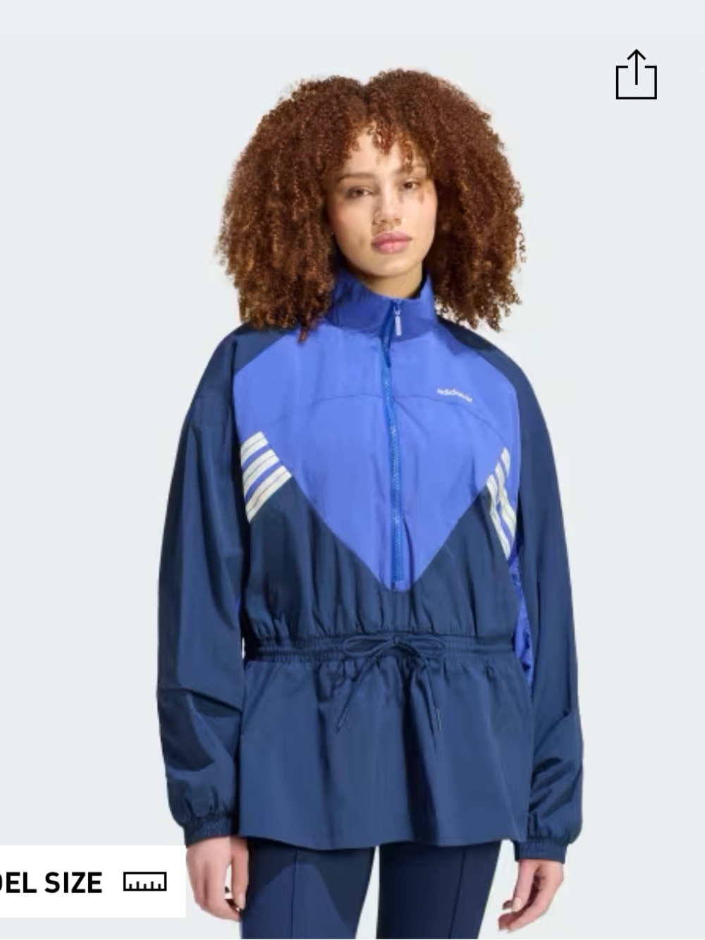 NWTS Adidas Munich 93 Full Zip Jacket in blue and navy women’s size medium